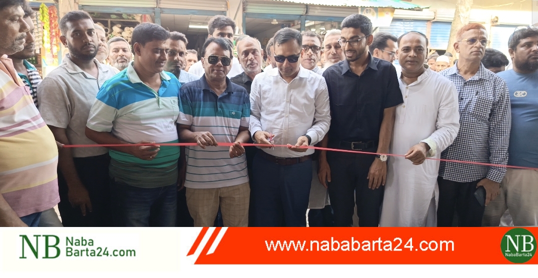 মধুখালীতে গরু-খাসির মাংসের বাজারের শেড উদ্বোধন